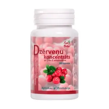 Jõhvikakontsentraat C- ja E-vitamiiniga, 60 kapslit - FEEL BETTER