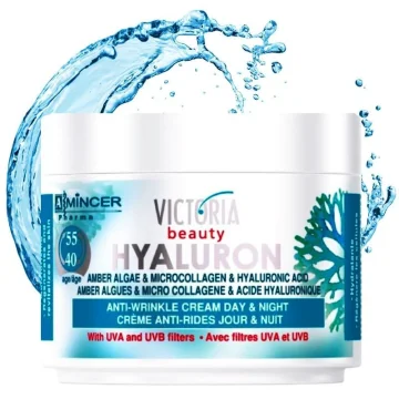 NÄOKREEM HÜALUROON MEREVÉTIKATEGA JA MIKROKOLLAGEENIGA 40-55 50ML VICTORIA BEAUTY