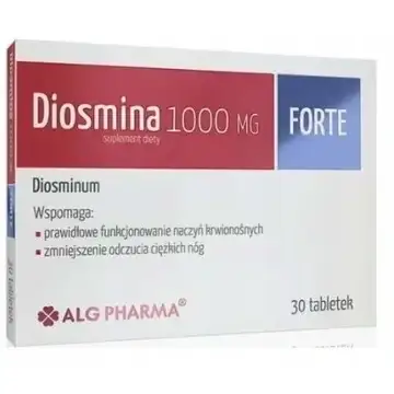"ALG PHARMA" Diosmina 1000 mg FORTE+ tabletid, N30