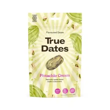 "TRUE DATES" Pistaatsiakreemi maitsega kivideta datlid, 100 g