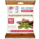 Леденцовая карамель без сахара с цинком и витамином со вкусом солодки 60gr
