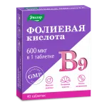 "EVALAR" Foolhappe B9 tabletid 600 mcg N40 