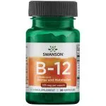 "SWANSON" B12 vitamiin kapslid N30