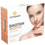 BIOTIIN FORTE KÜÜNTELE KAPSLID N60 - LETOFARM