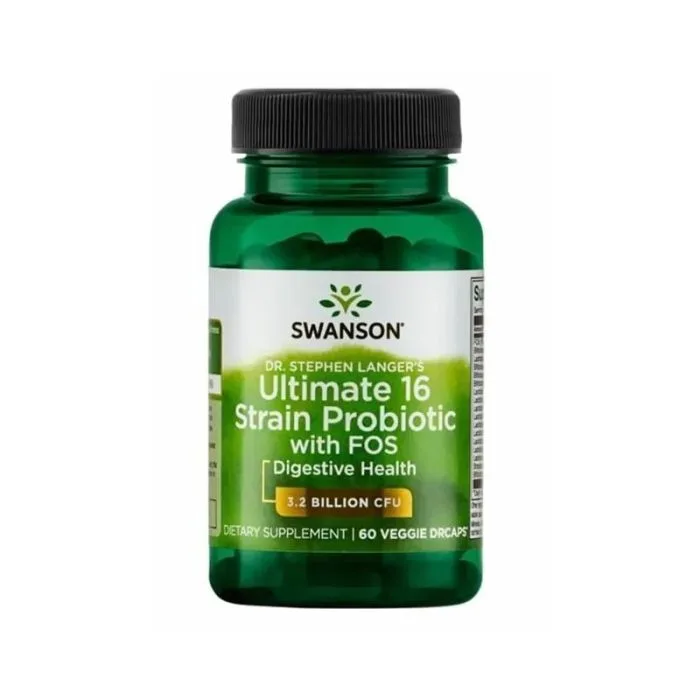 "SWANSON" 16 Probiootikumid Fruktooligosahhariididega kapslid N60