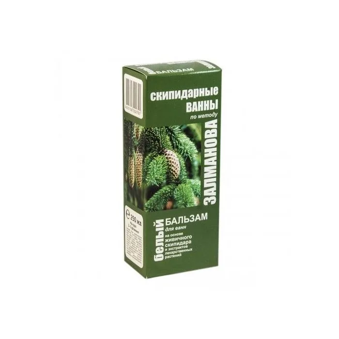 ZALMANOVI VALGE PALSAM TERPENTIINIVANNID 250ML - MEDIKOMED