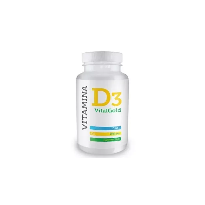 D3-VITAMIIN TABLETID 50µg (2000 j.m.) N120 VITALGOLD 