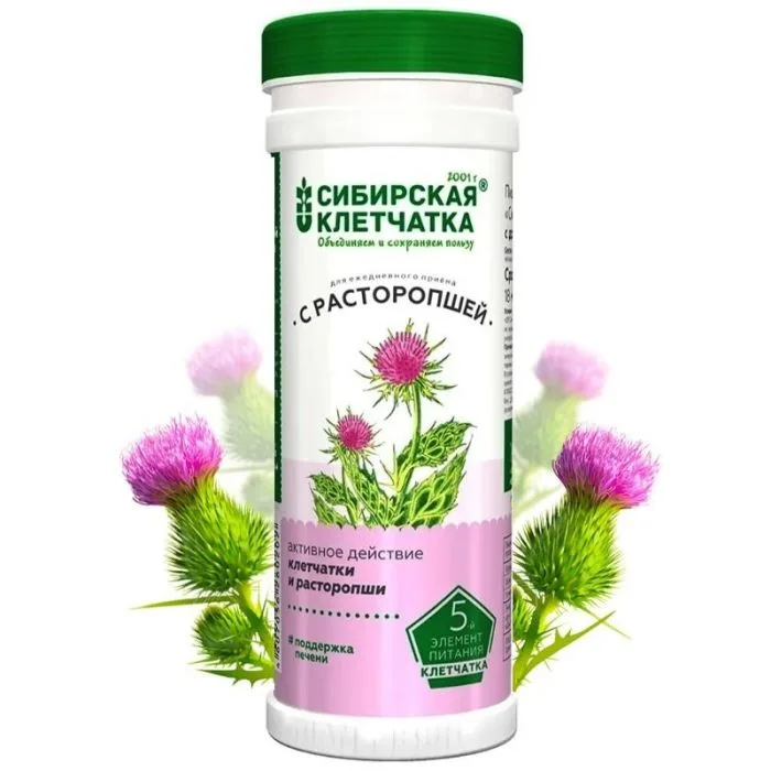 Сибирская Клетчатка c расторопшей 170г