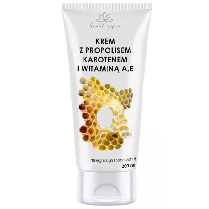 "White Pharma" Kreem propoliisi, karotiini ja vitamiinide A ja Ega, 200 ml.