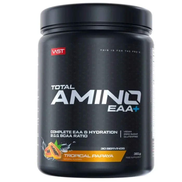 "VAST" TOIDULISAND VEGAN AMINOHAPPED, TROOPILINE PAPAIA, 381 g 