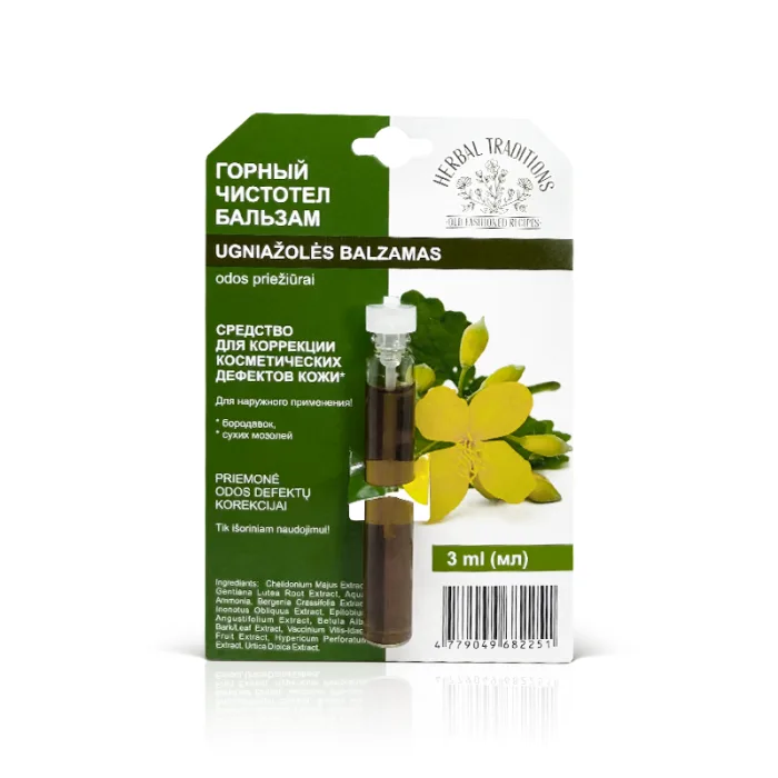 "HERBAL TRADITIONS" Kosmeetiline palsam Mägine Vereurmarohi 3 ml