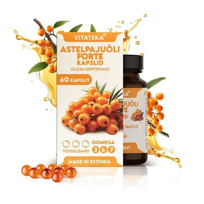 "VITATEKA" Astelpajuõli kapslid Forte 500mg N60