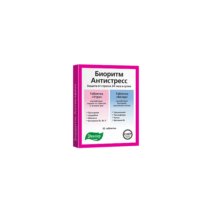 BIORÜTM ANTISTRESS TABLETID   N32 EVALAR 