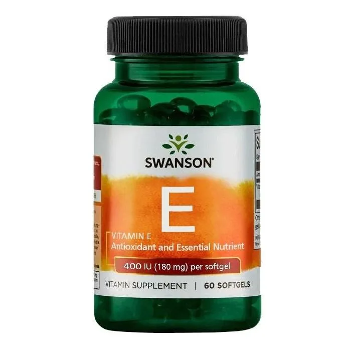 KAPSLID E-VITAMIIN 180MG N60 - SWANSON