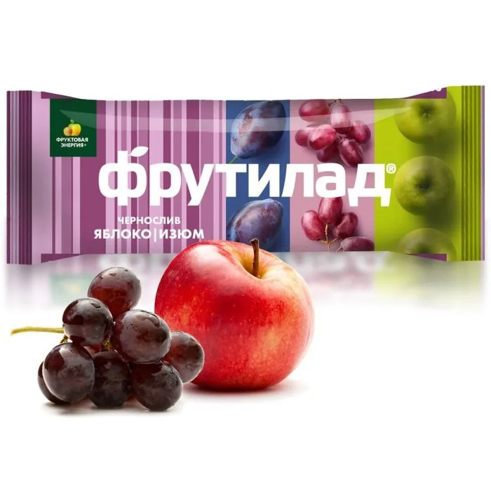 FRUTILAD MUST PLOOMIGA JA ÕUN TOORBATOON 30G - Beloe Derevo 