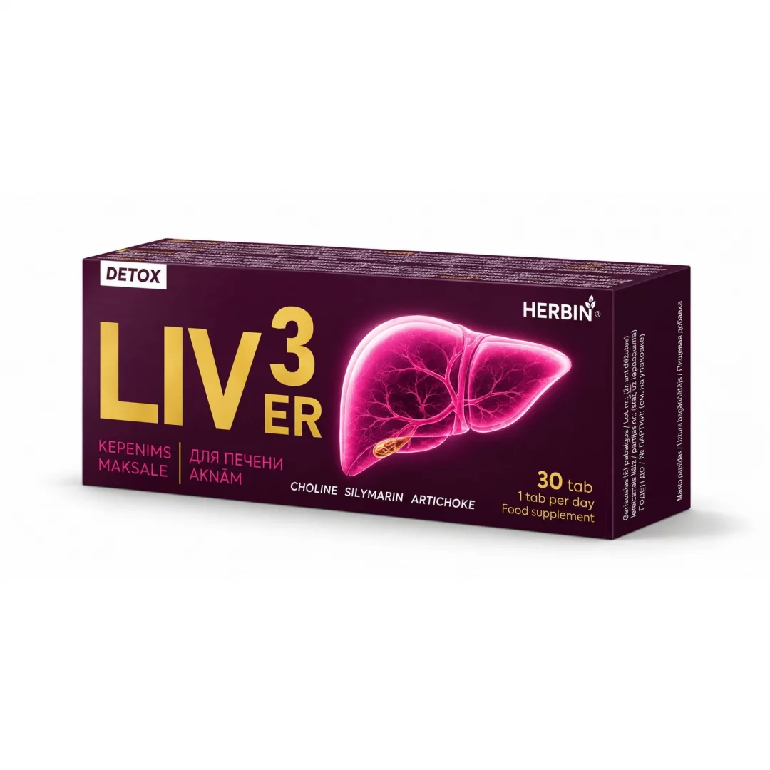 "HERBIN"  LIVER 3 tabletid, N30