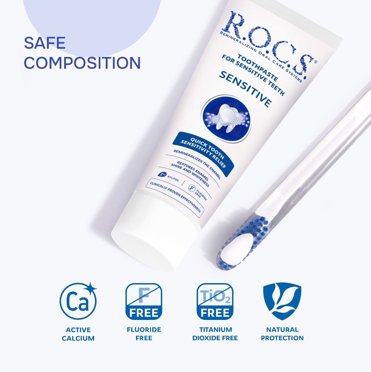 "R.O.C.S" Hambapasta tundlikele hammastele 94 g