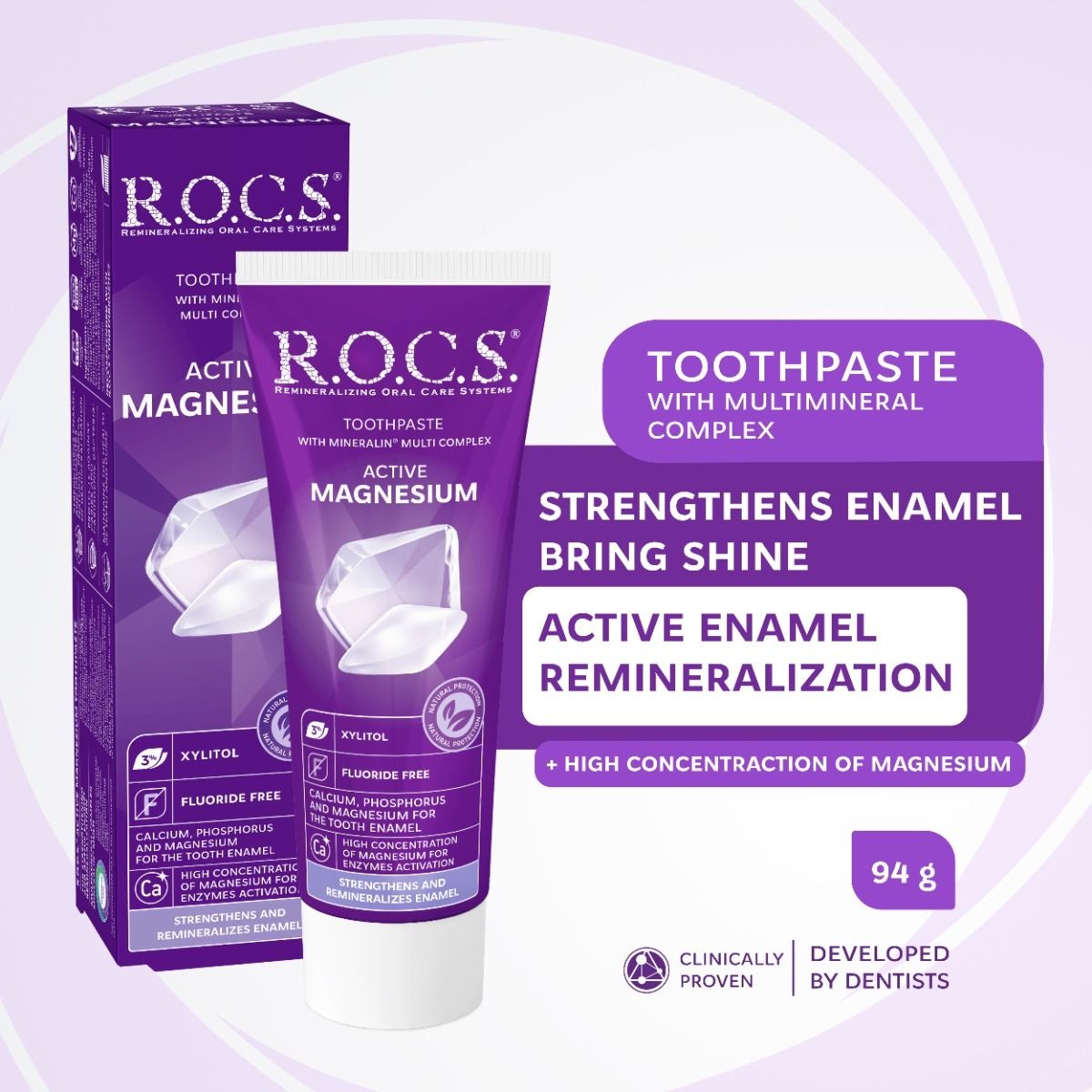 "R.O.C.S" Hambapasta Aktiivne magneesium 94 g