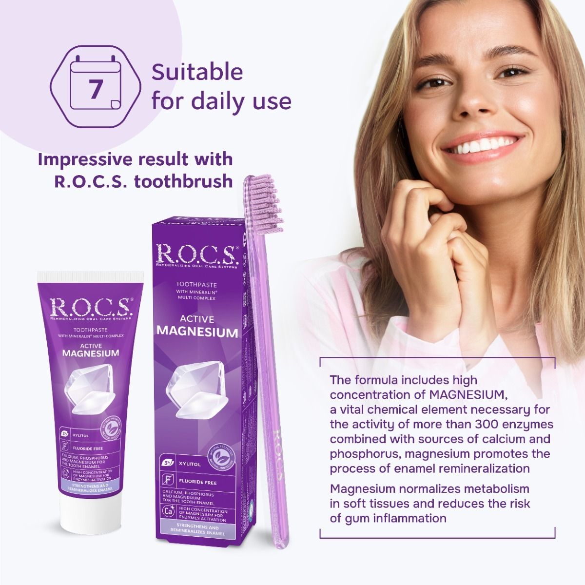 "R.O.C.S" Hambapasta Aktiivne magneesium 94 g