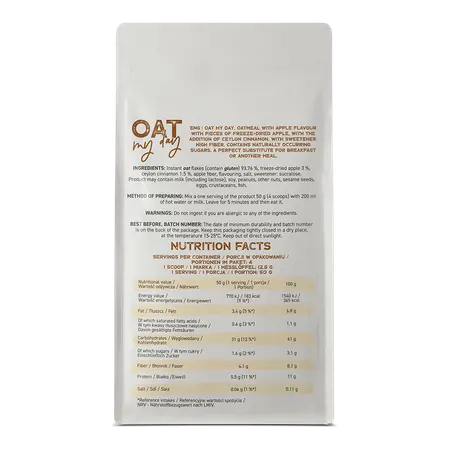 "OSTROVIT" Oat My Day Õuna- ja Kaneelimaitseline 200 g