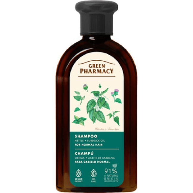 "GREEN PHARMACY" Šampoon nõgese ja takjaõliga, 350 ml