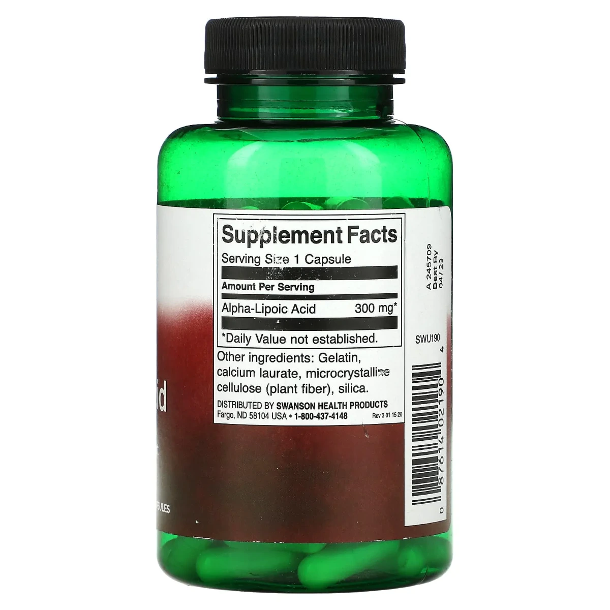 "SWANSON" Alpha Lipolic Acid 300 mg N120