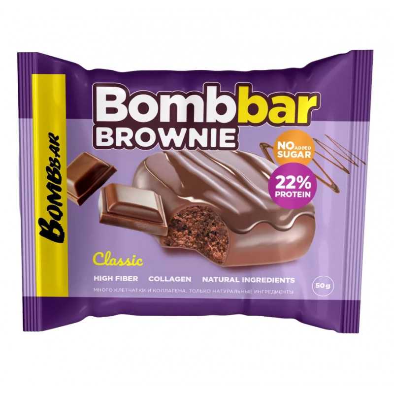 "BOMBBAR" Glasuuritud küpsis "Klassikaline brownie", 50 g