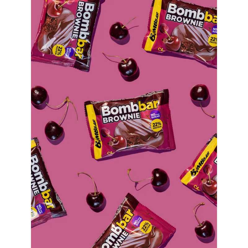 "BOMBBAR" Glasuuritud küpsis "Brownie kirsiga" 50 g