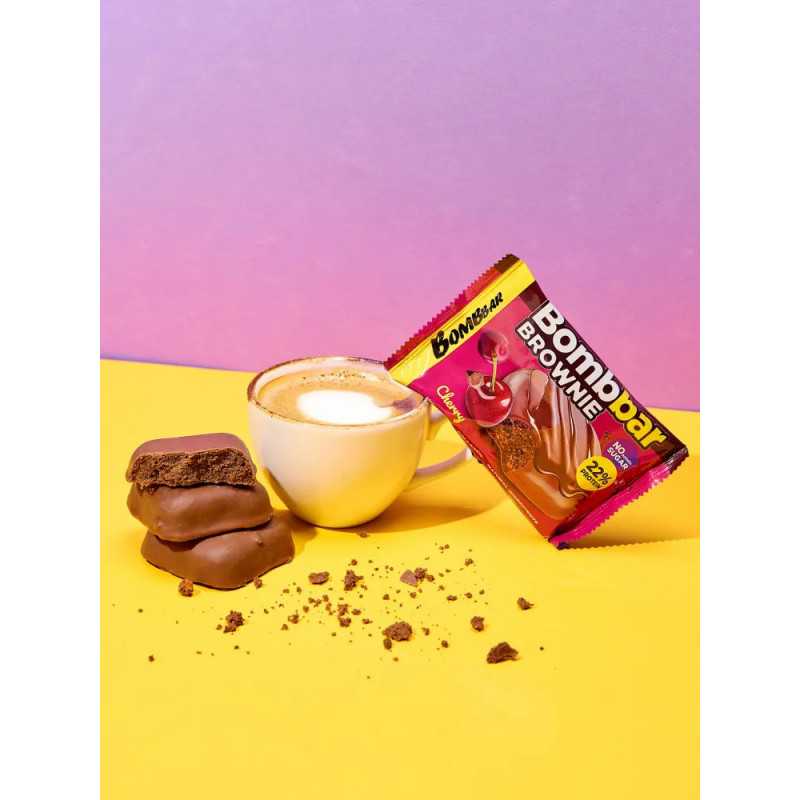 "BOMBBAR" Glasuuritud küpsis "Brownie kirsiga" 50 g
