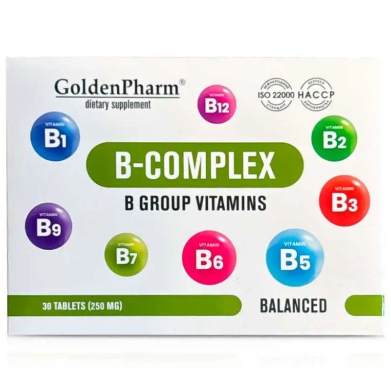 "GOLDEN PHARM" B-complex tabletid, N30 