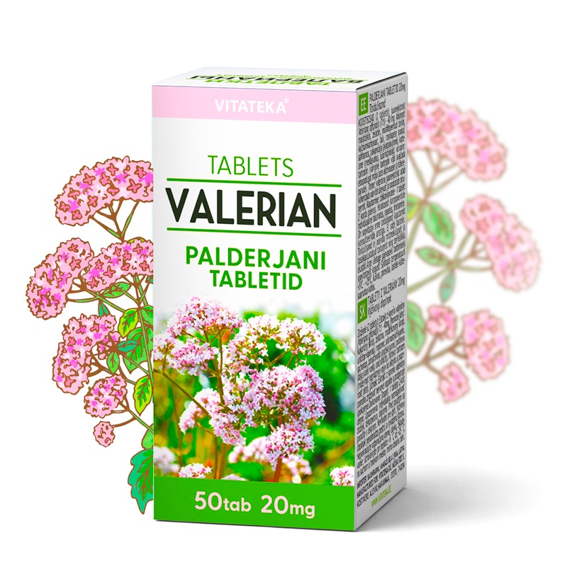 Palderjan 20 mg, 50 tabletti - VITATEKA