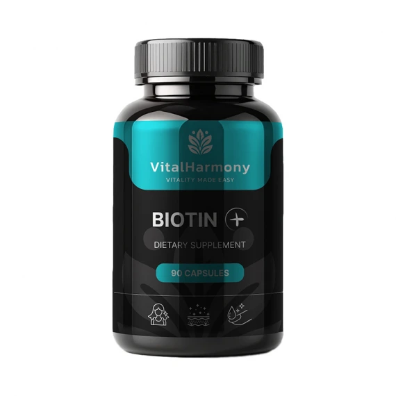 VitalHarmony Biotinas+ 90 kapsulių