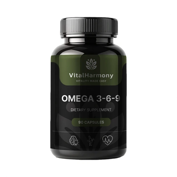 Омега 3-6-9, биологически активная добавка, N90- VitalHarmony
