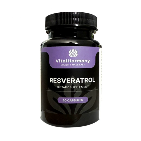 Ресвератрол 250 мг, биологически активная добавка, N30- VitalHarmony