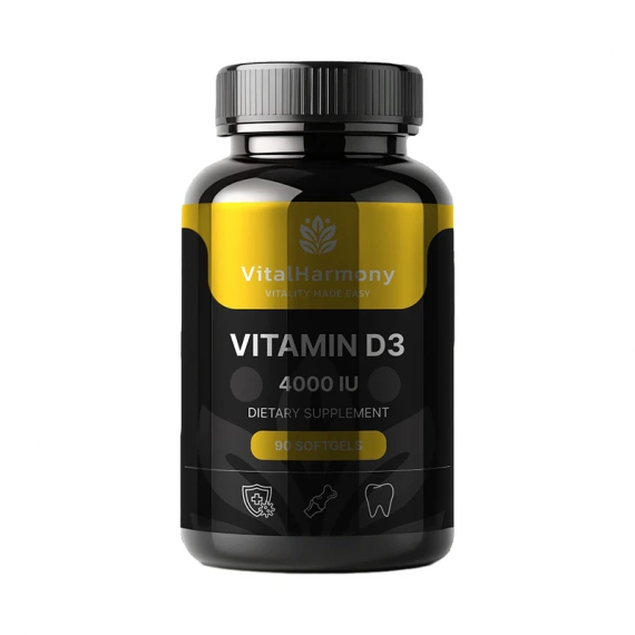 Vitamin D3 Food Supplement, N90- VitalHarmony