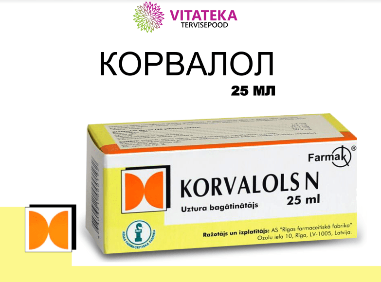 Corvalol Calmative Tonic for Sleep & Stress Relief — Vitateka