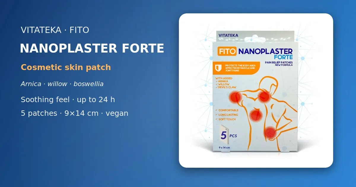 Fito Nanoplaster Forte kosmetinis odos pleistras VITATEKA N5