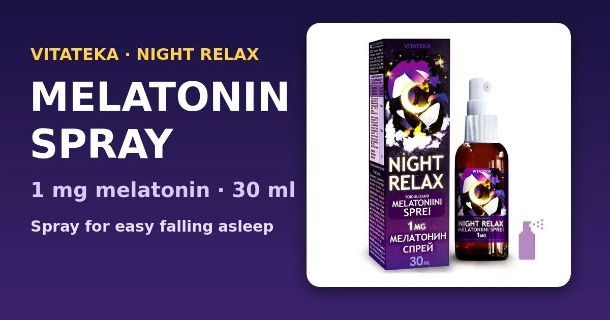 VITATEKA Melatonin Spray NIGHT RELAX 1 mg 30 ml