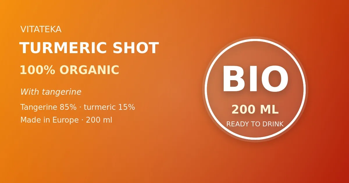 Kurkumi shot mandariiniga VITATEKA 200 ml