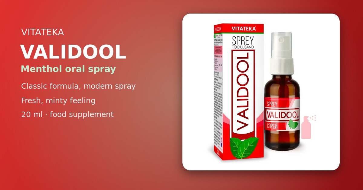 VALIDOOL sprei VITATEKA 20 ml